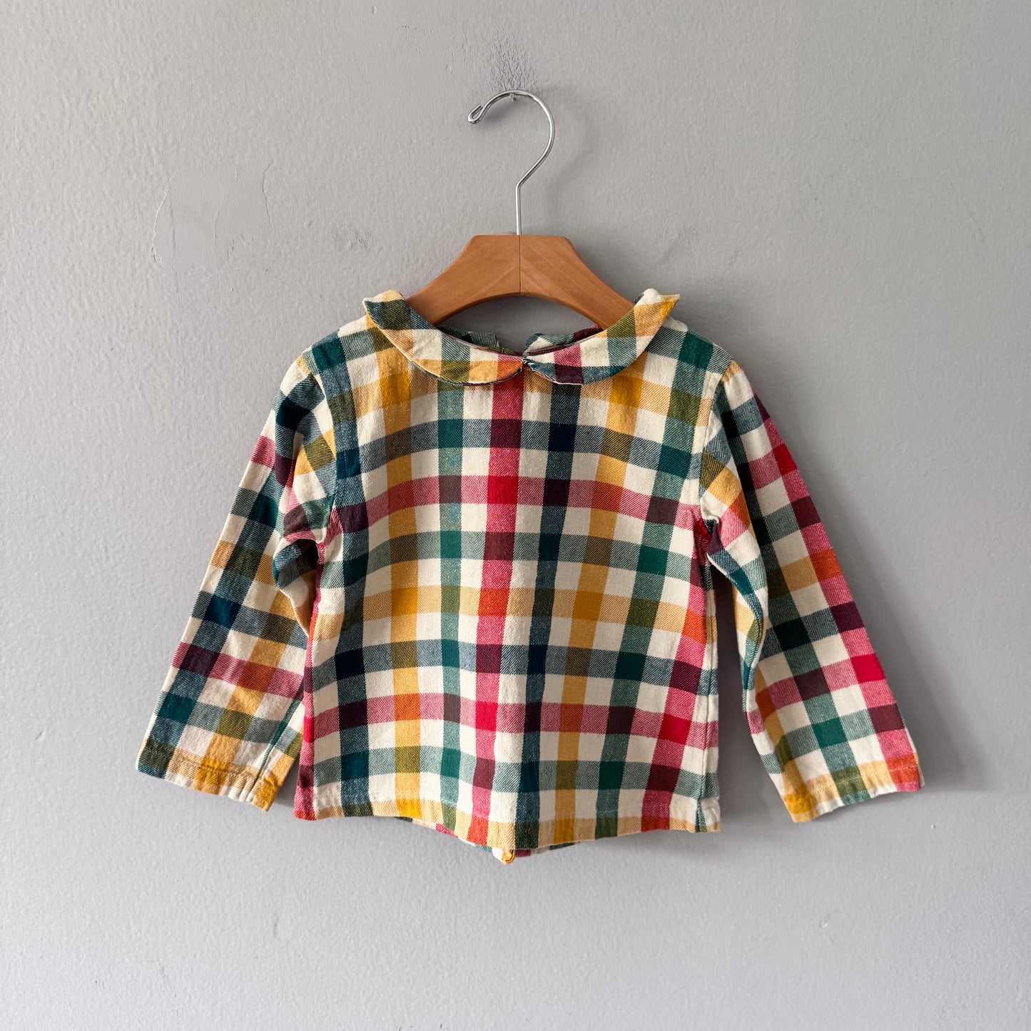 Little Green Radicals / Check flannel shirt / 2-3Y