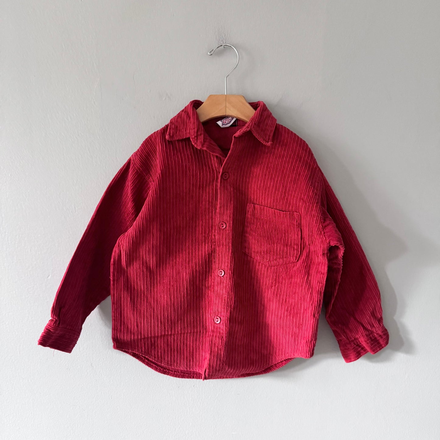 Vintage Palomilo / Red corduroy shirt / 6-7Y