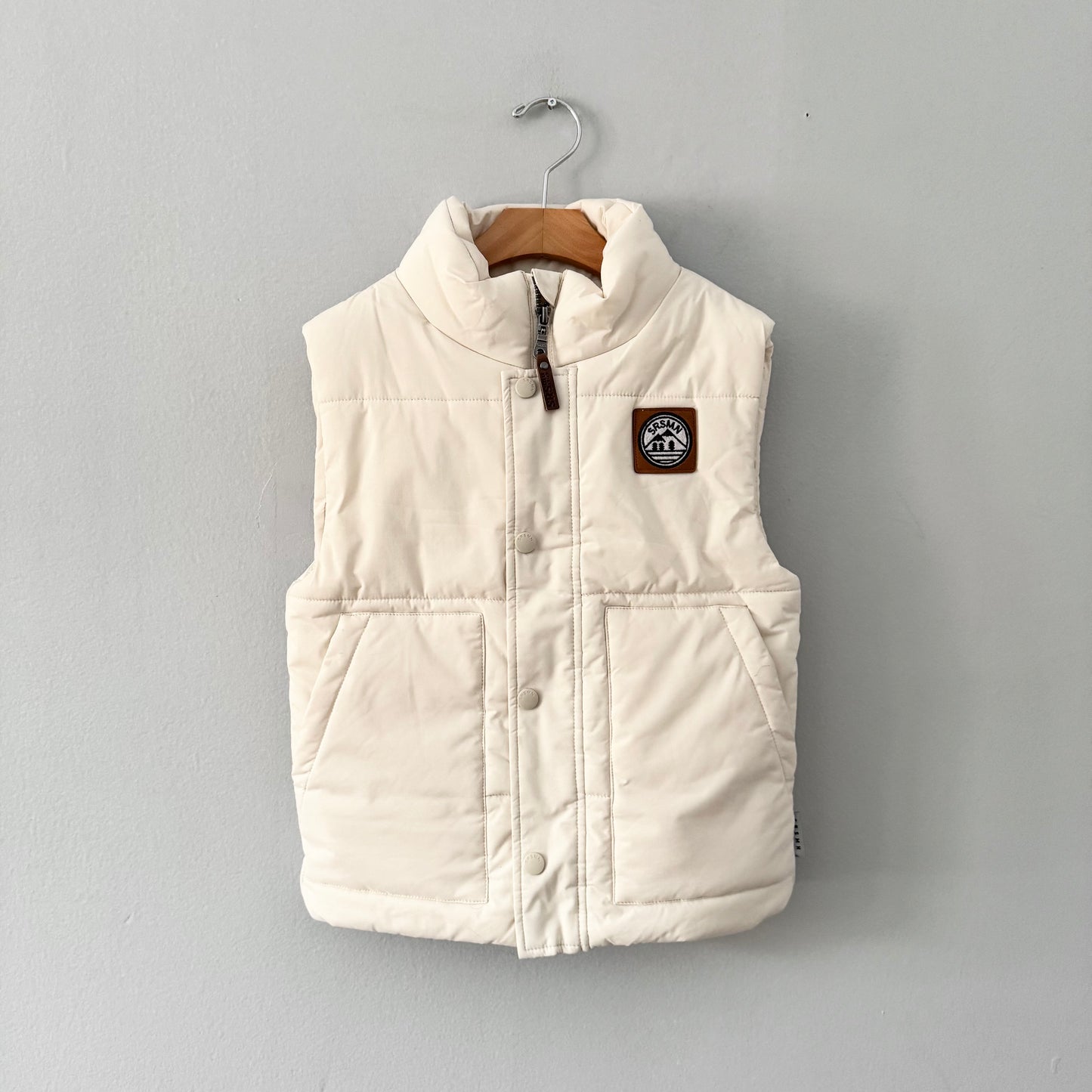 Souris Mini / White puffer vest / 8Y