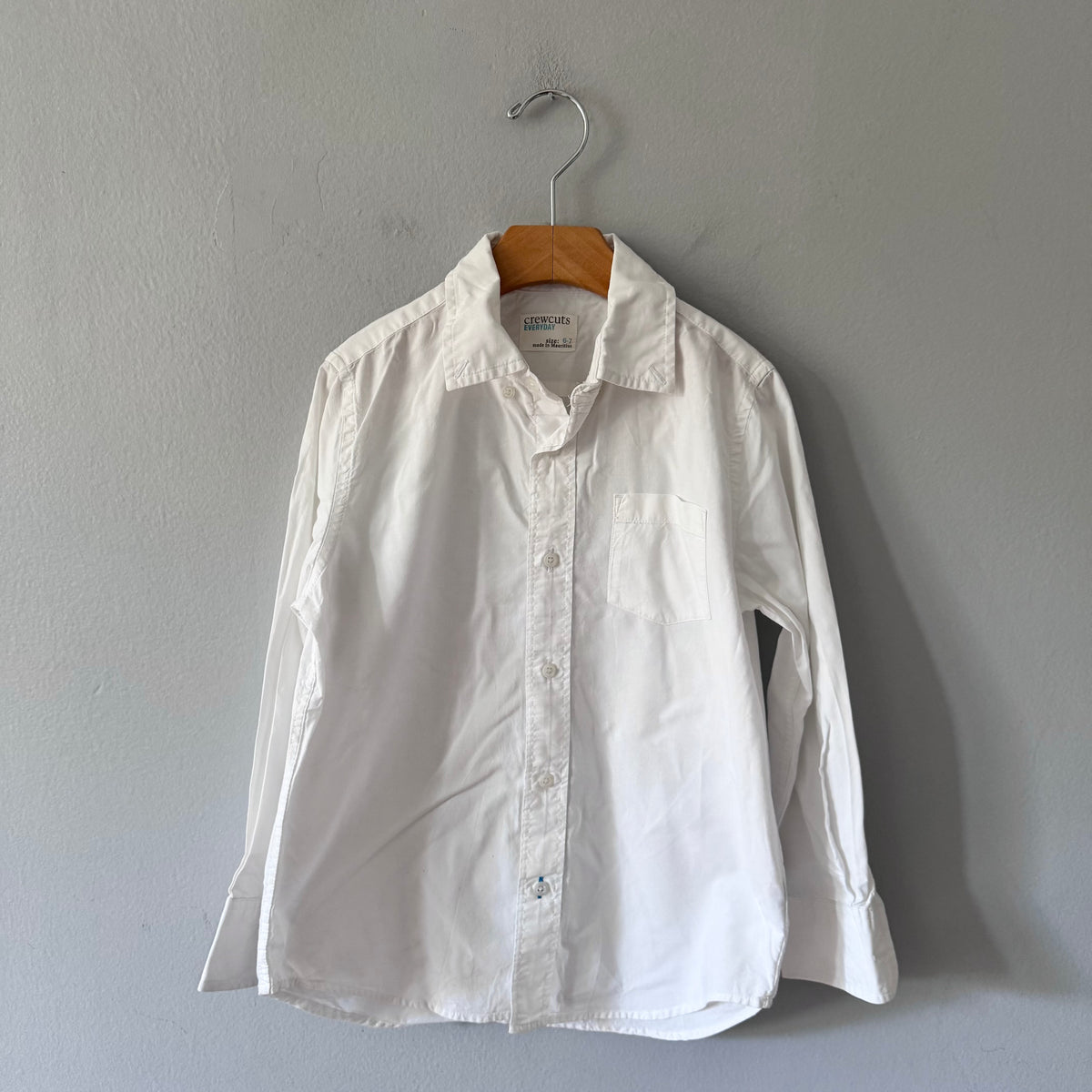 Crewcuts / White shirt / 6-7Y