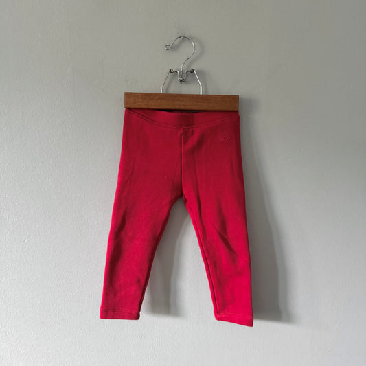 Gap / Red lined leggings / 2Y
