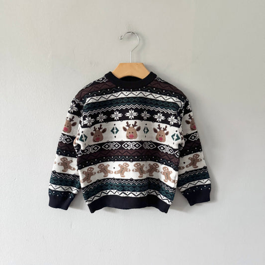 Zara / Holiday knit pullover / 3-4Y