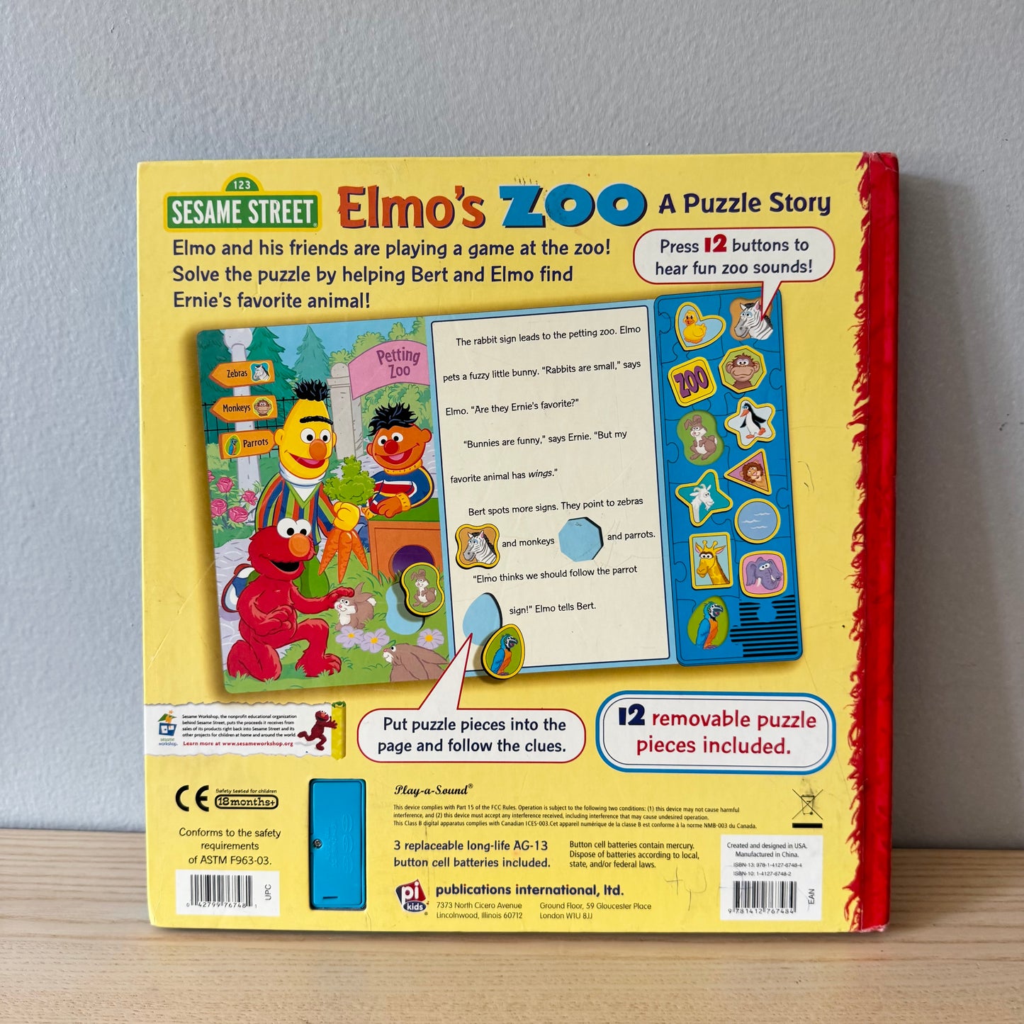 Sesame Street - Elmo's Zoo - A Puzzle Sound Book
