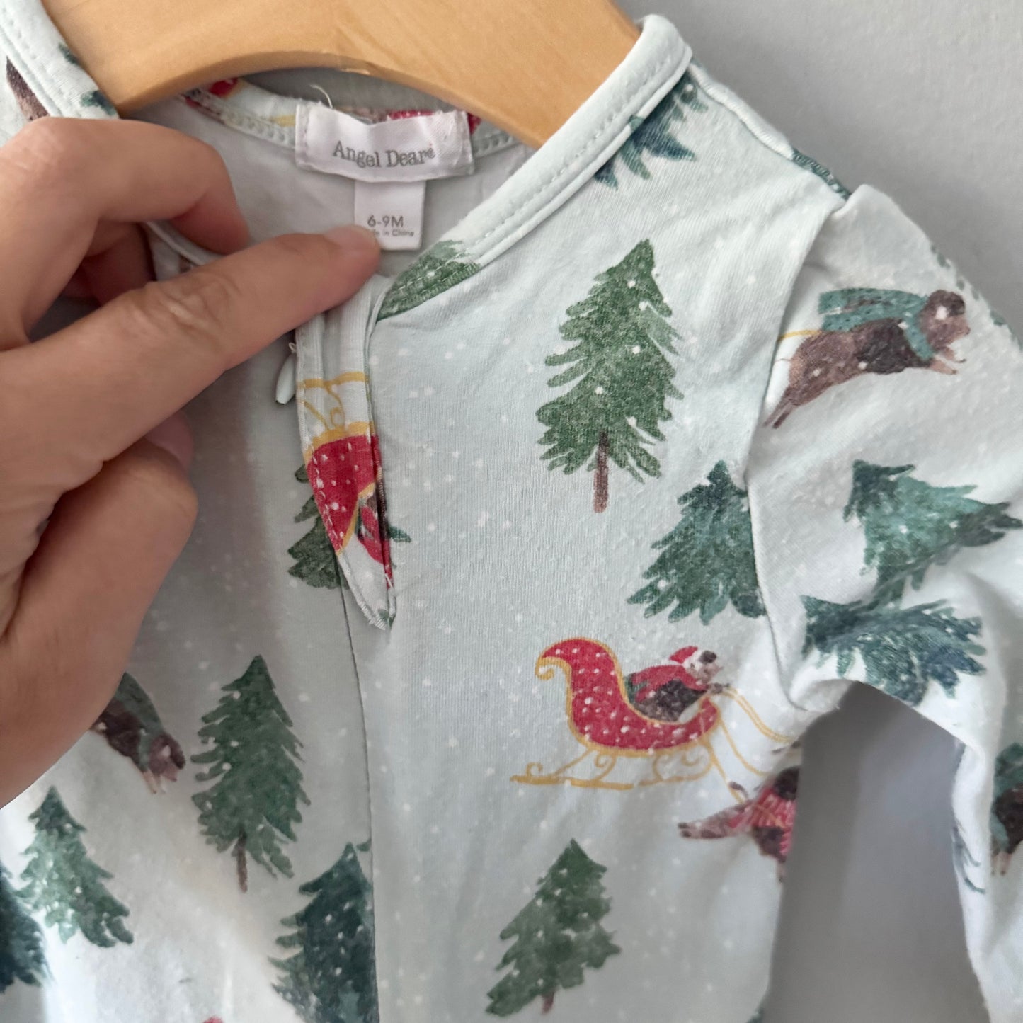 Angel Dear / Holiday romper / 6-9M