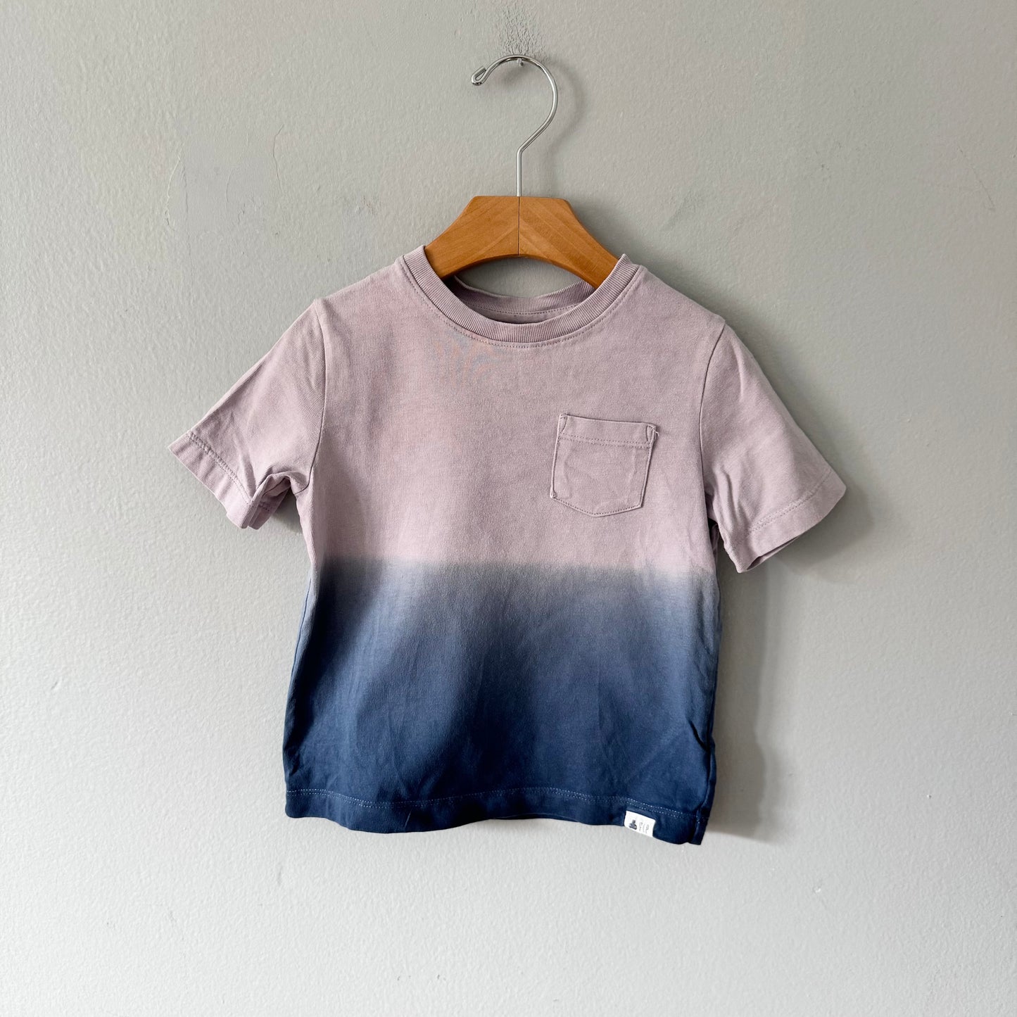 Gap / Grey x navy T-shirt / 3Y