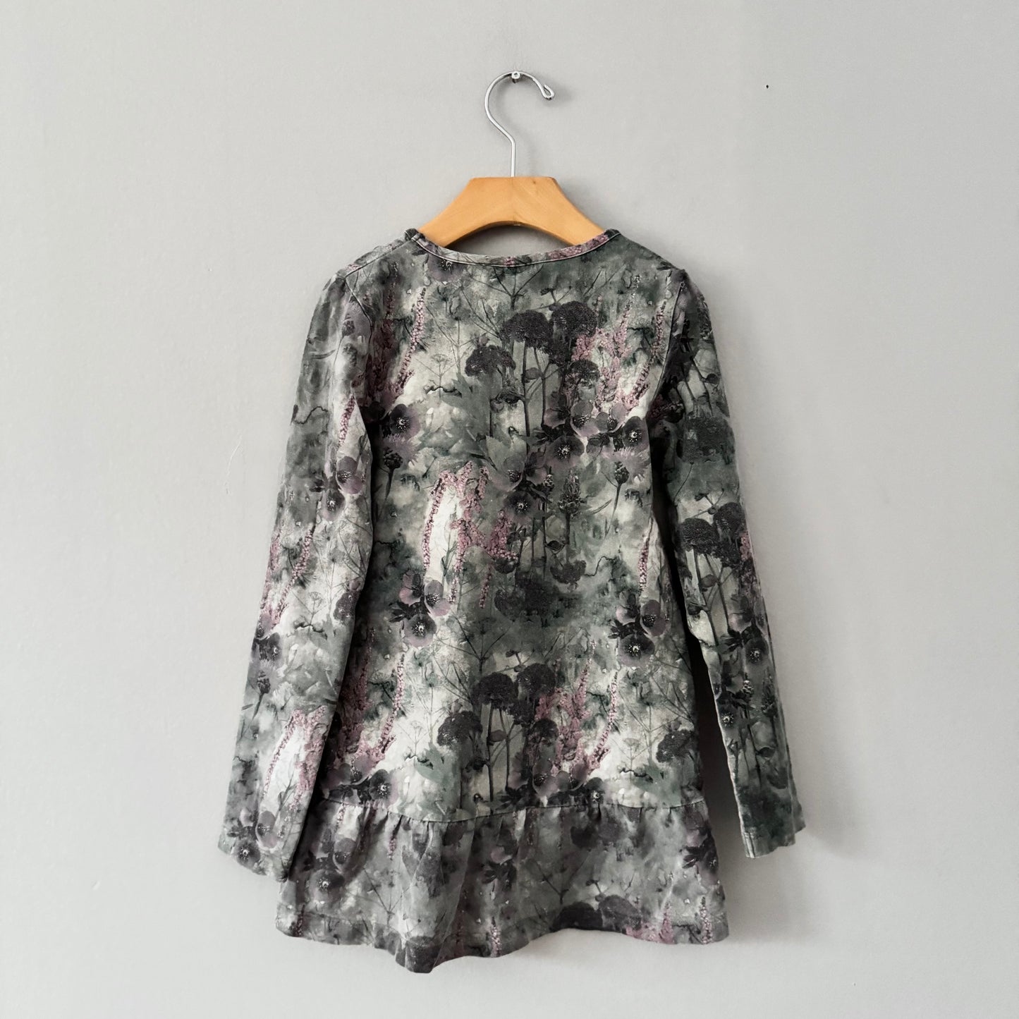 Me too / Floral long sleeve dress / 7Y
