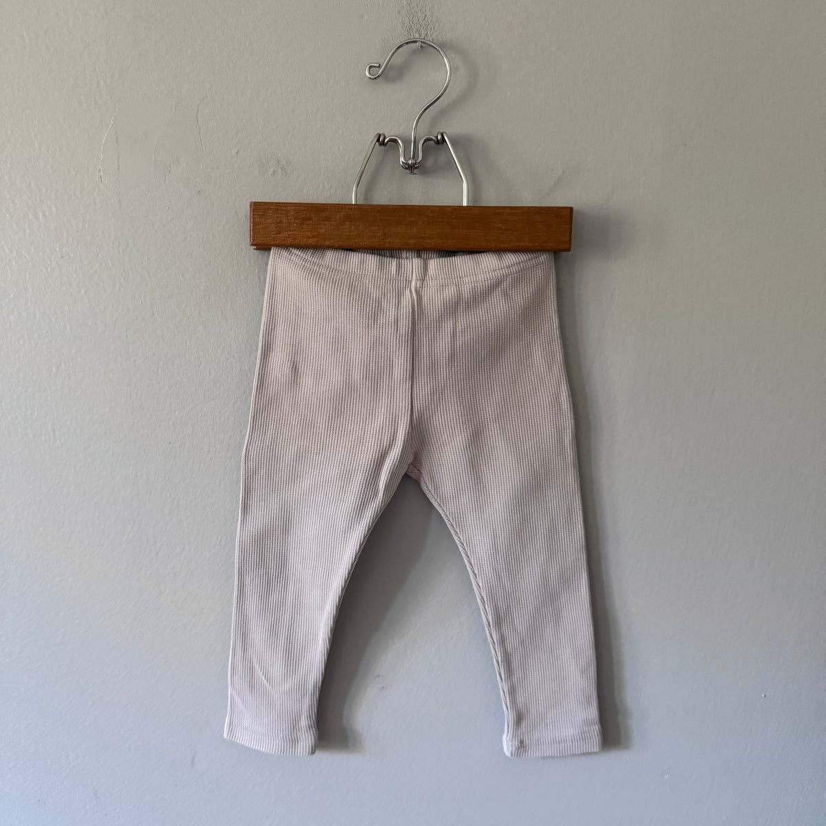 No brand / Light grey waffle leggings / 18-24M