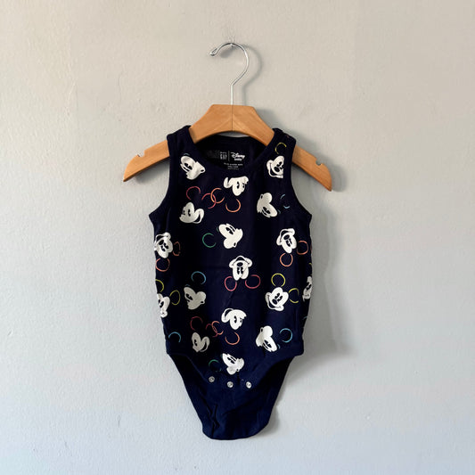 Gap x Disney	/ Navy x Mickey tank onesie / 18-24M