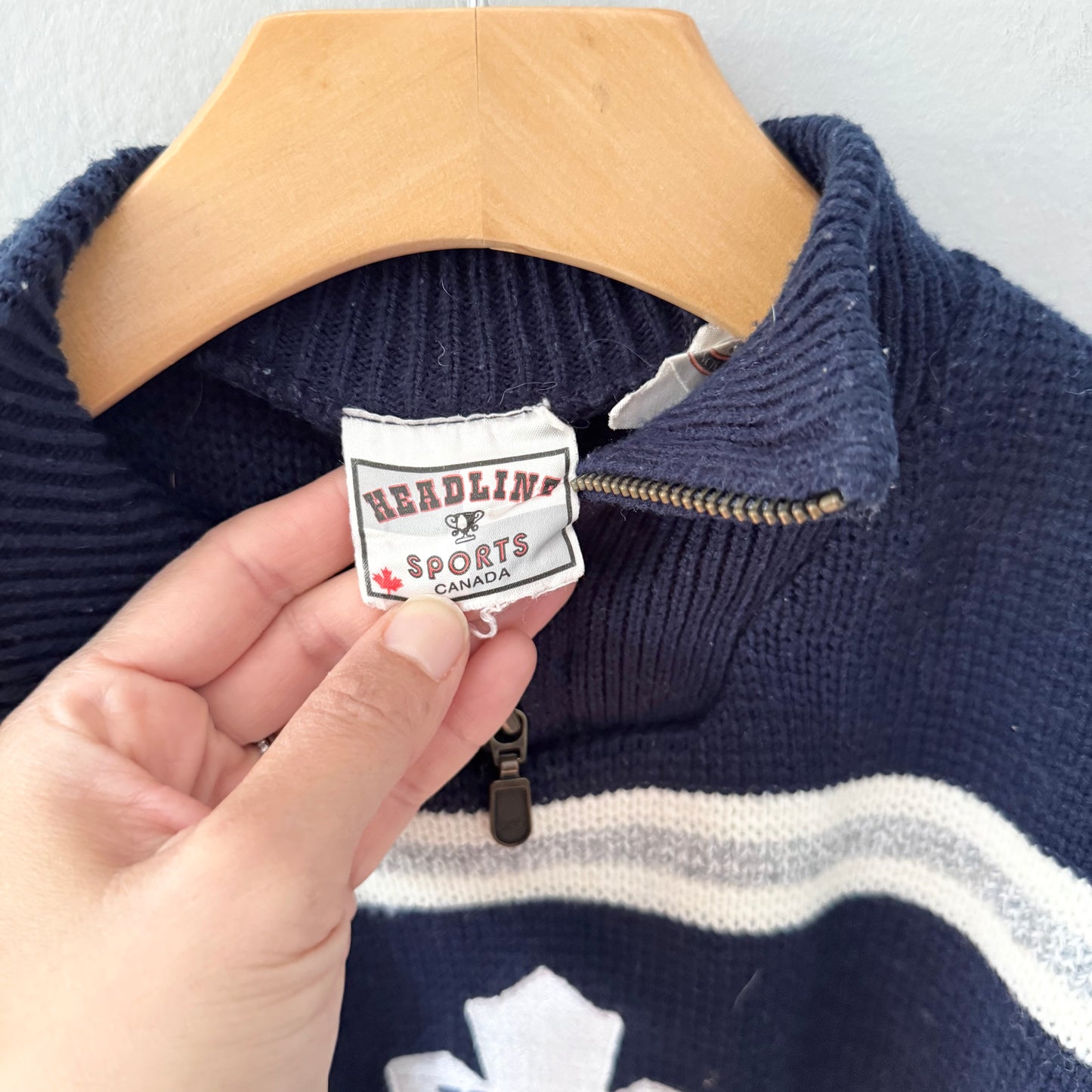 Vintage NHL / Toronto Maple Leafs knit pullover / 5Y