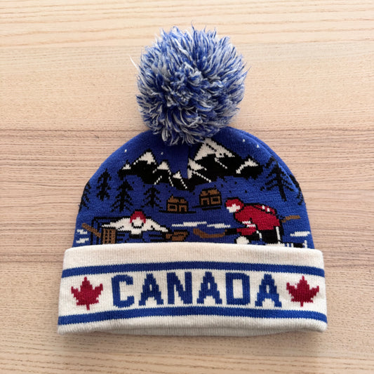 Roots / Canada Blue beanie / 3-5Y