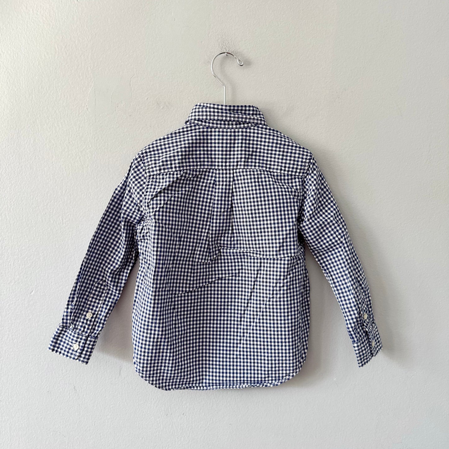 Polo Ralph Lauren / Blue white gingham shirt / 4T