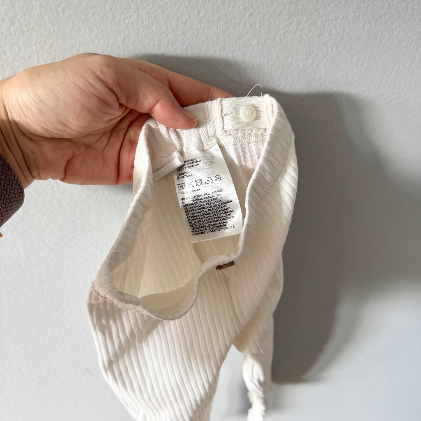 H&M / Ribbed leggings x 2 / 6-9M