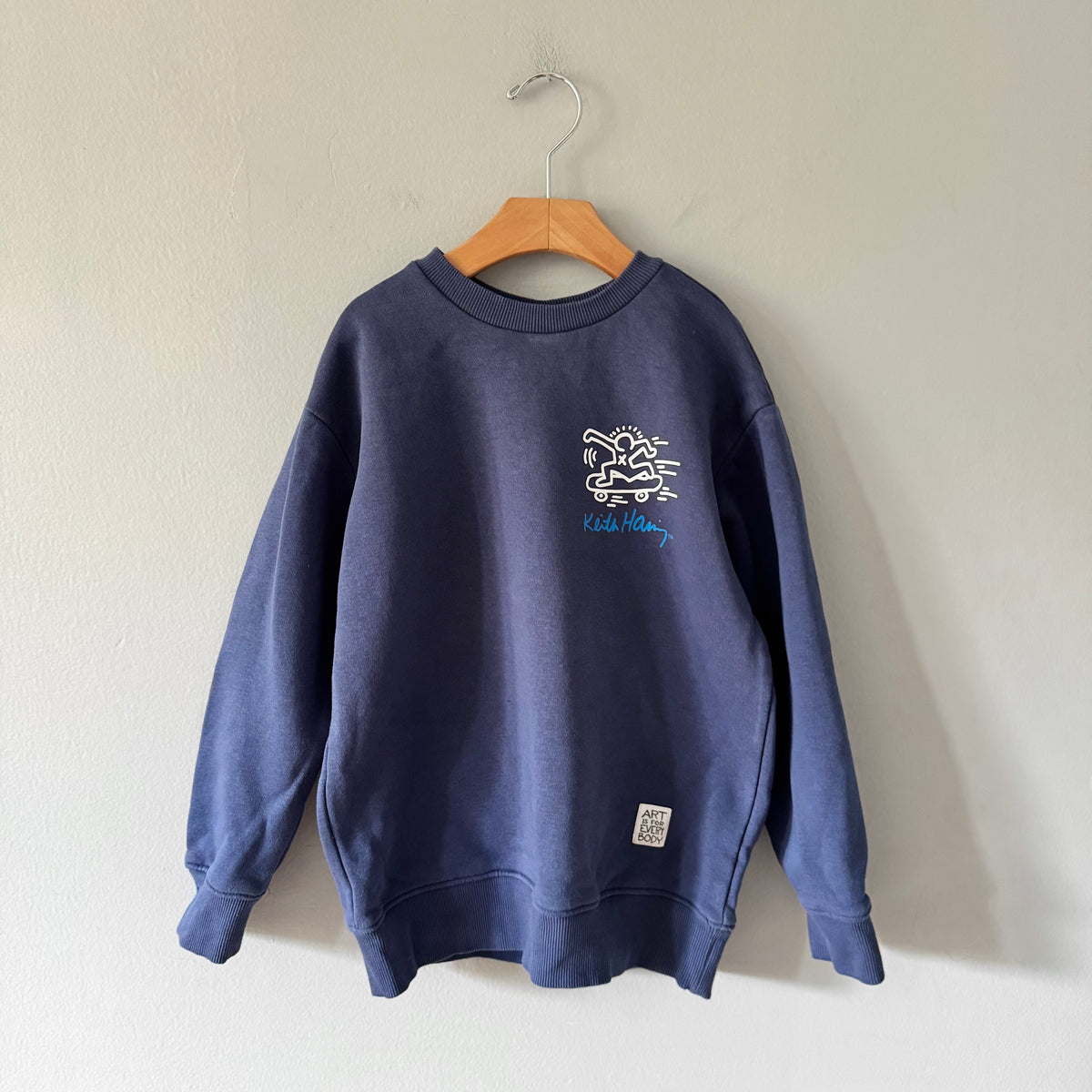 Keith Haring / Navy sweatshirt / 7-8Y