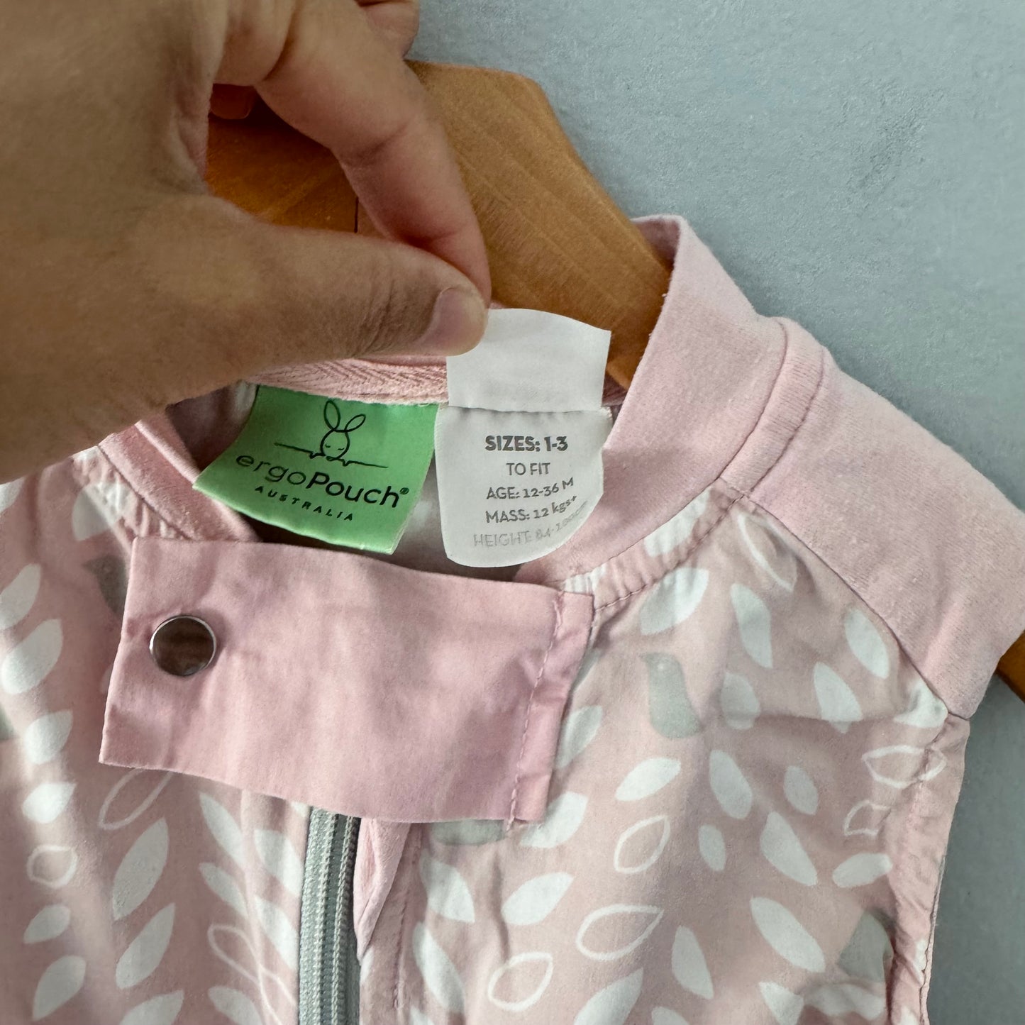 Ergo Pouch / Pink sleep sack 0.3tog / 1-3Y