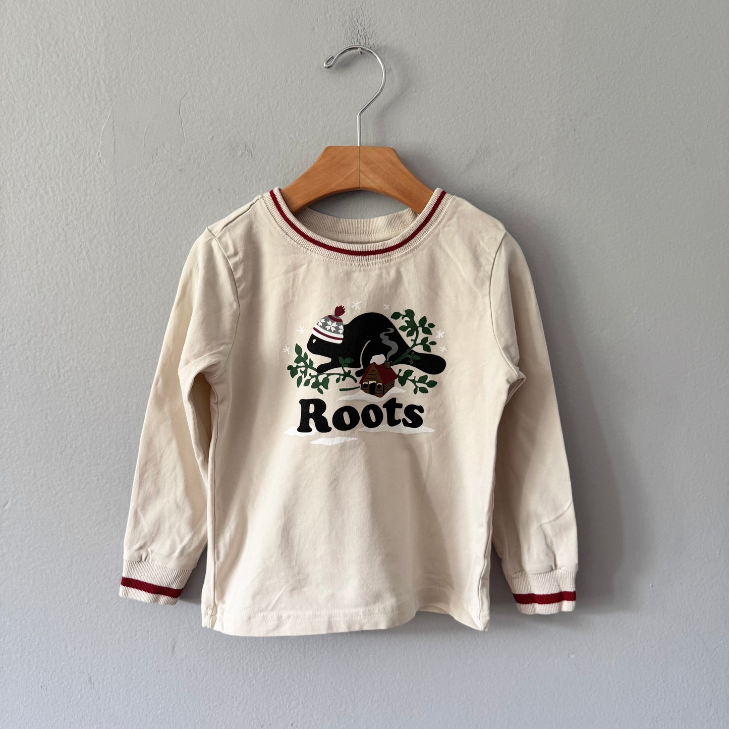 Roots / White long sleeve / 4T