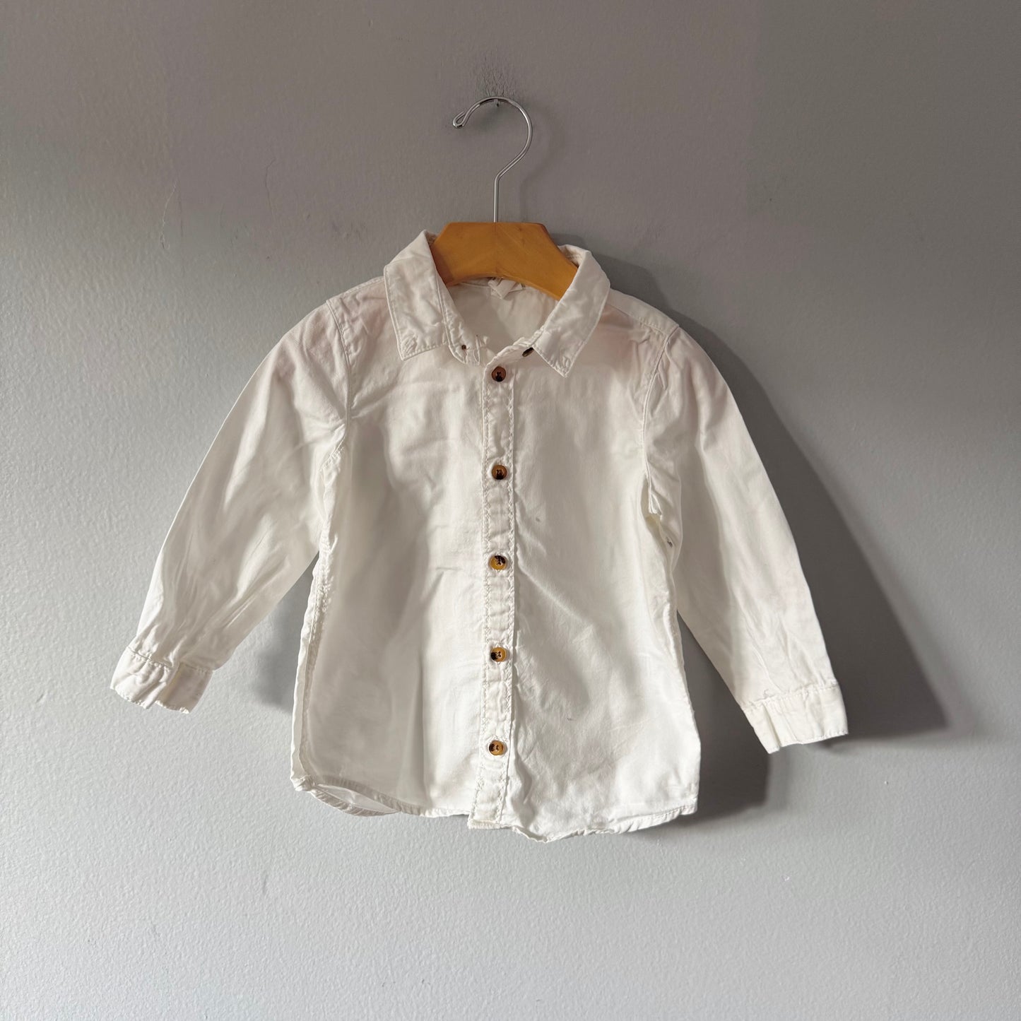H&M / White cotton shirt / 12-18M