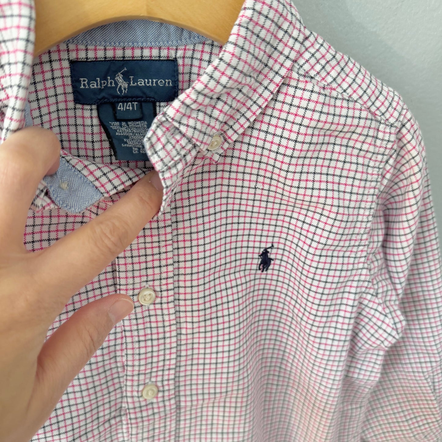 Polo Ralph Lauren / Red black checked shirt / 4T