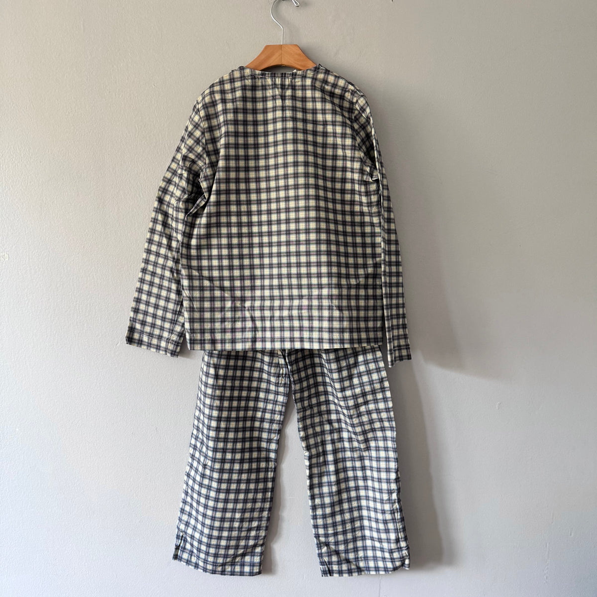 Risu Risu / Checked blouse and pants set / 10Y - New with tag