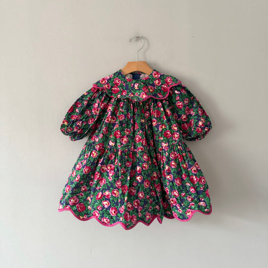Vintage / Rose twirl dress / 2Y