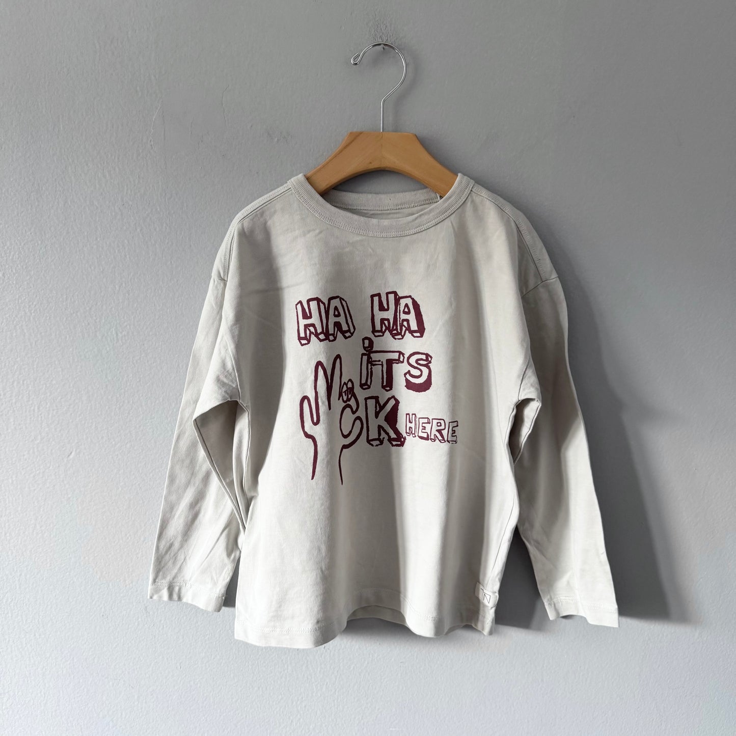 Zara / Haha it's ok long sleeve / 6-7Y