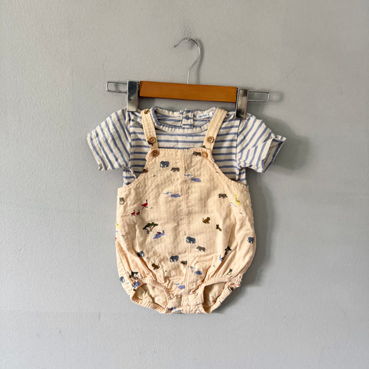 Boutchou / T-shirt & bloomer set / 12M