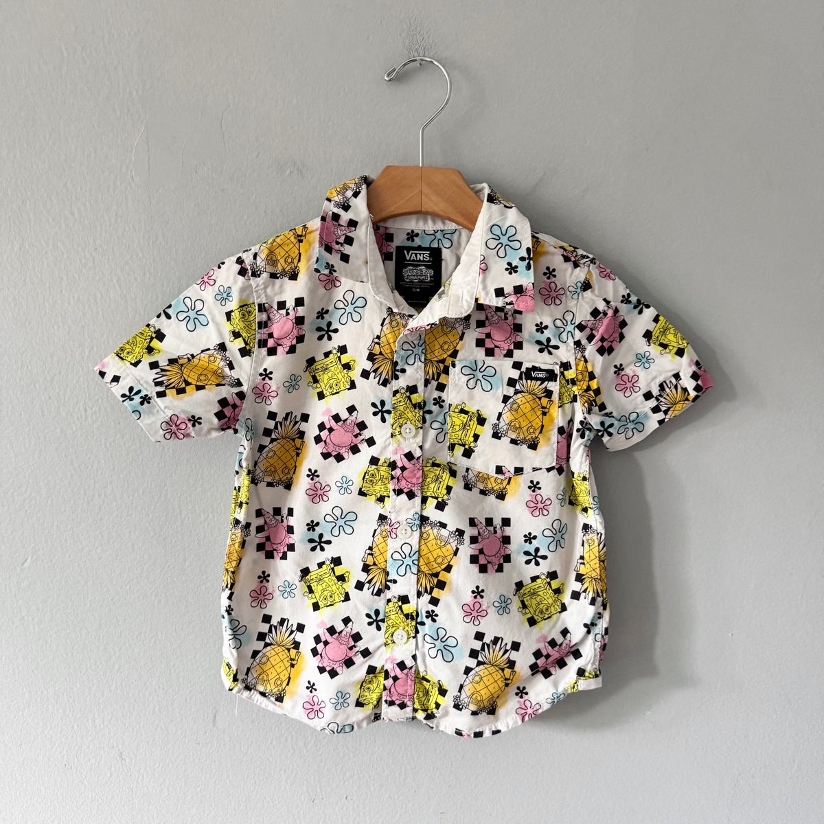 Vans x Spongebob / Short sleeve shirt / 5Y