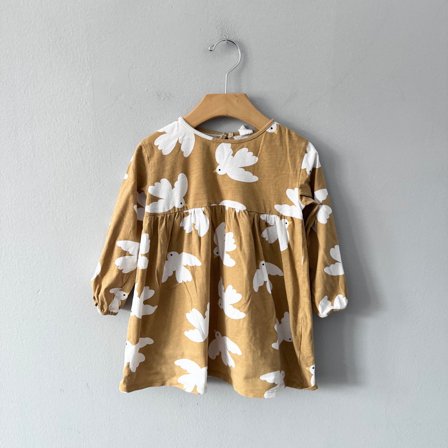 H&M / Brown x bird dress / 2-3Y
