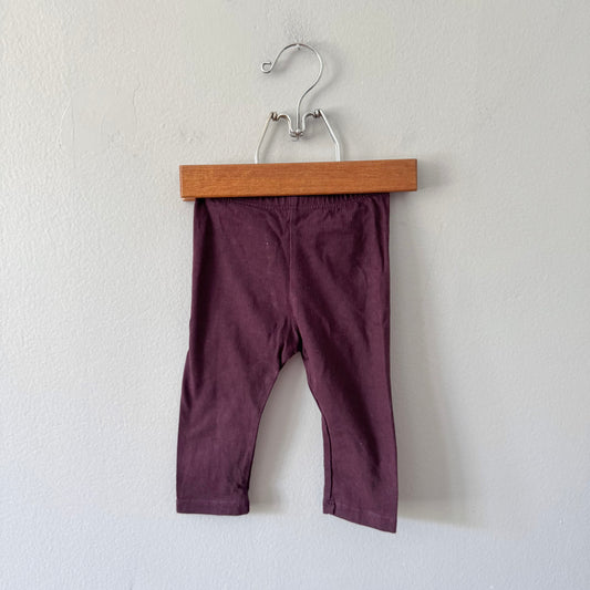 Mini mioche / Dark purple leggings / 3-6M