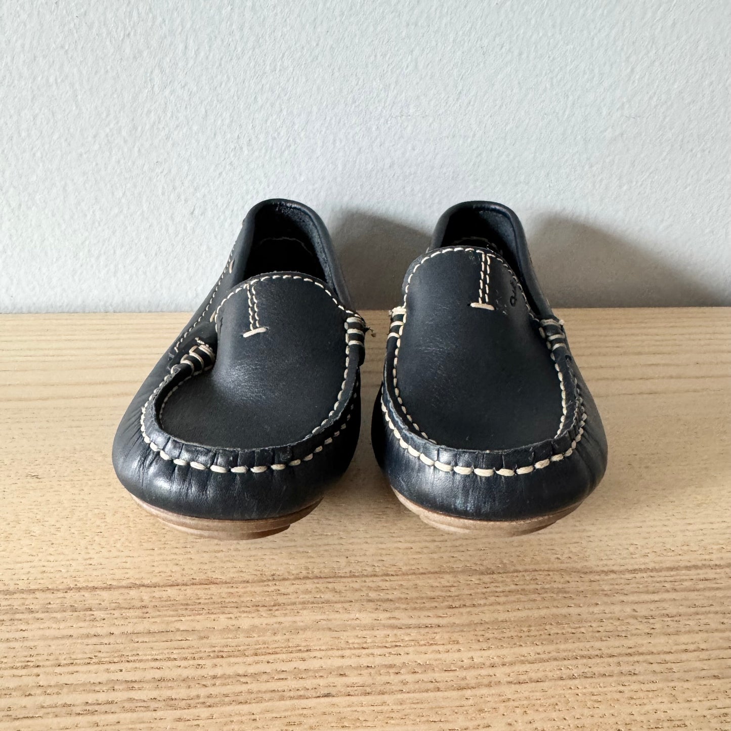Jacadi / Navy leather shoes / EU26(US9)