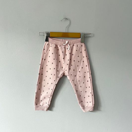 Zara / Pink x dot sweatpants / 18-24M