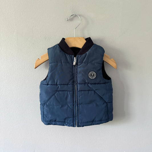 Jacadi / Reversible puffer vest / 12M