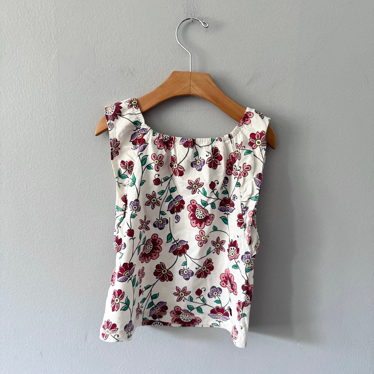 Tea / White x floral tank / 3Y