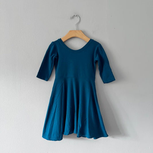 Nest + Nurture / Blue green twirl dress / 3T
