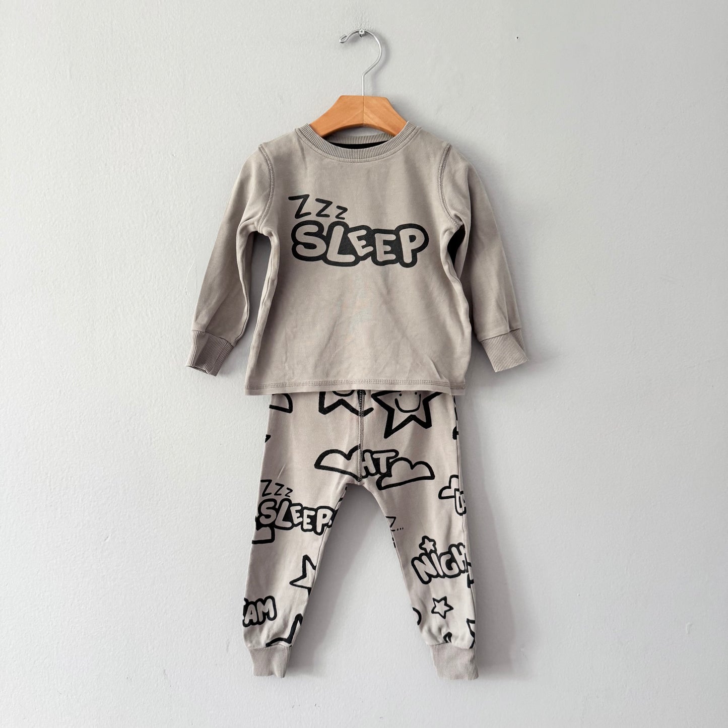 Next / Grey pajama set / 18-24M