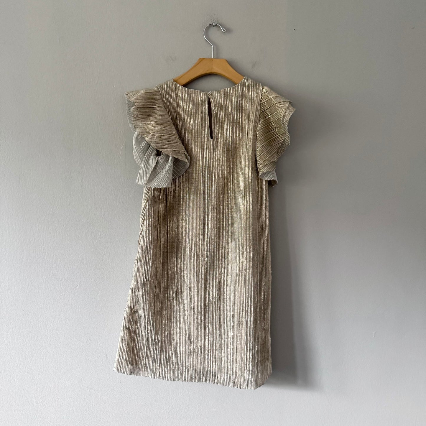 H&M / Gold x silver party dress / 8-9Y