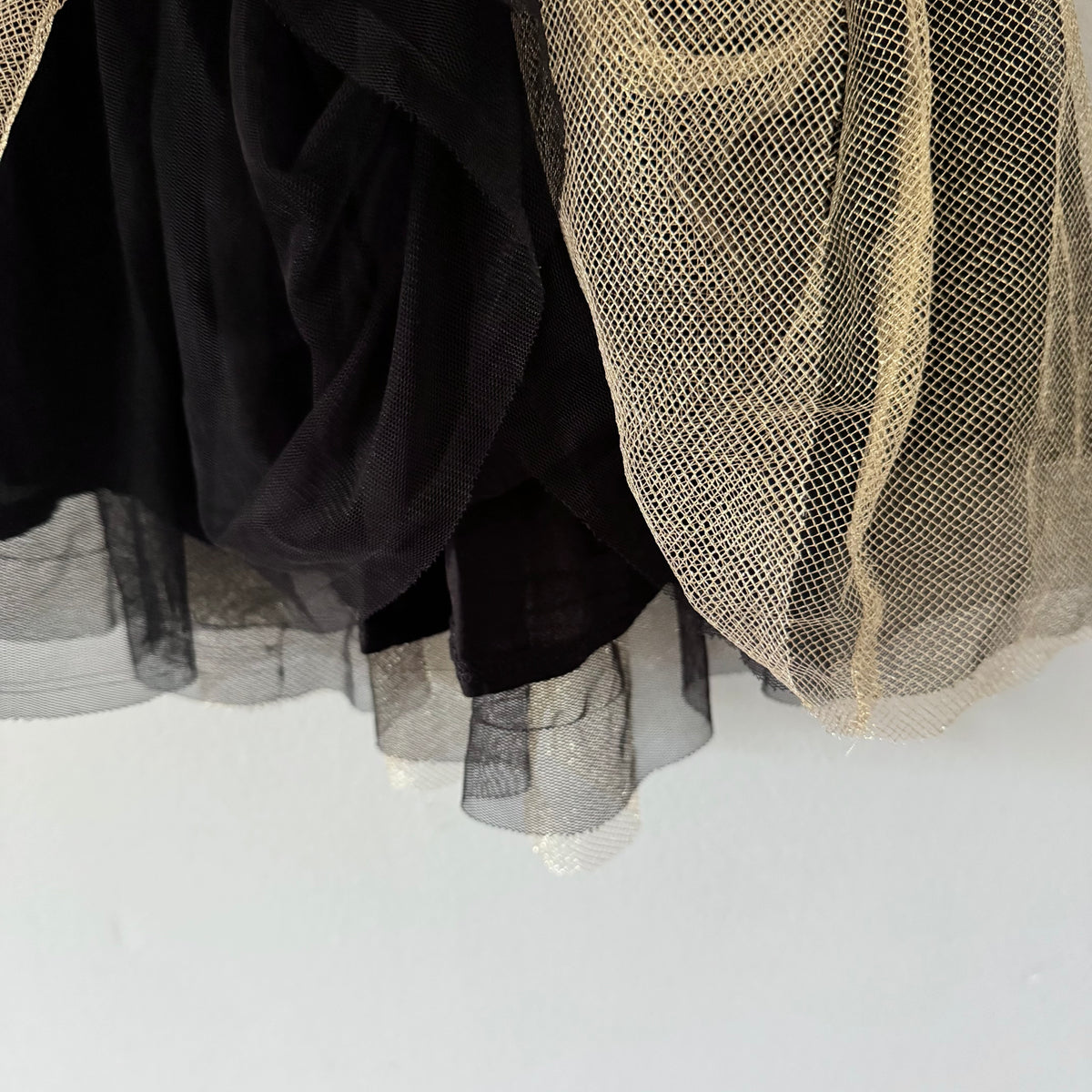 Zara / Gold x black tutu skirt / 5Y