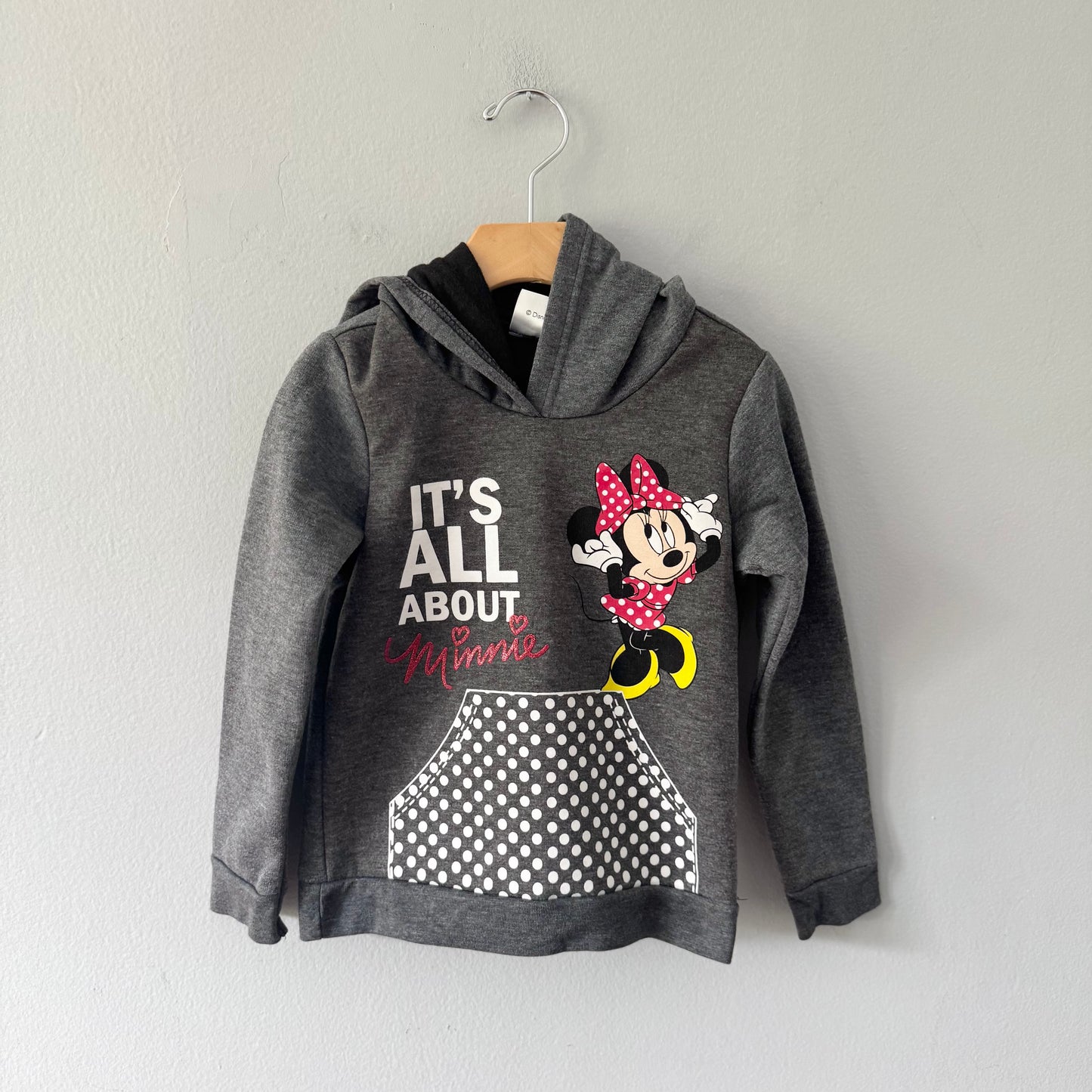Disney / Dark grey Minnie hoodie / 5Y