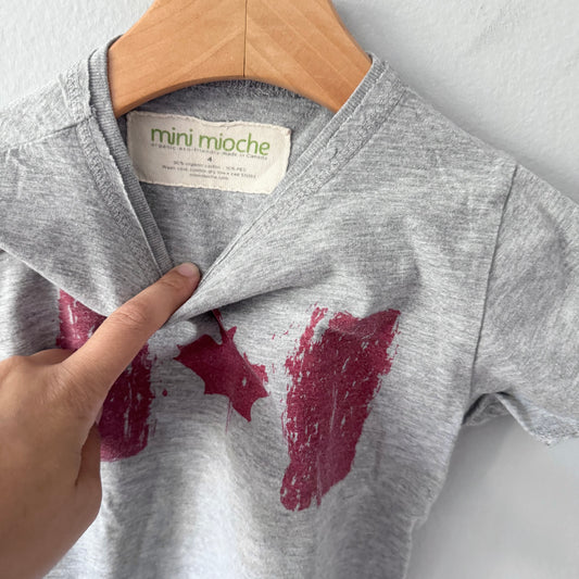 Mini Mioche / Light grey x Canada T-shirt / 4Y