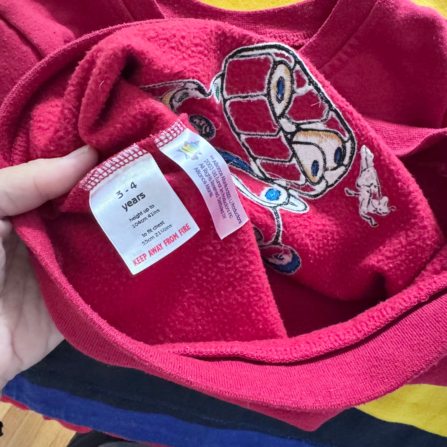 Vintage Lunar Jim / Red sweatshirt / 3Y