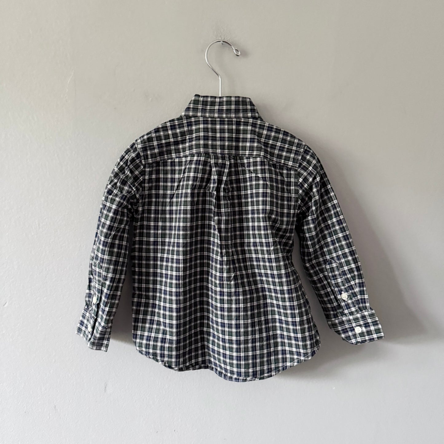 Polo Ralph Lauren / Green navy checked shirt / 2T