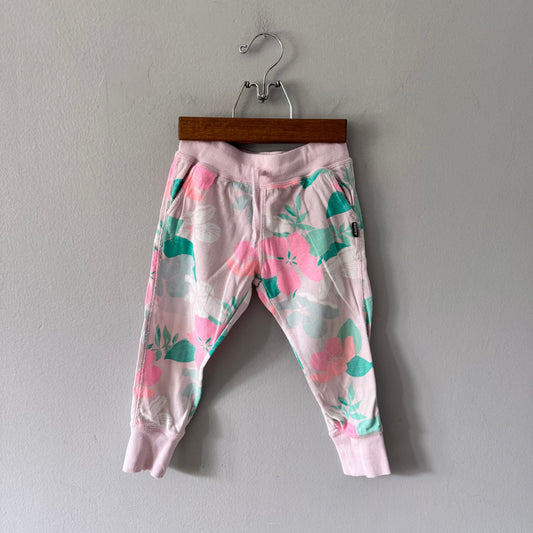 Bonds / Pink floral pants / 3Y