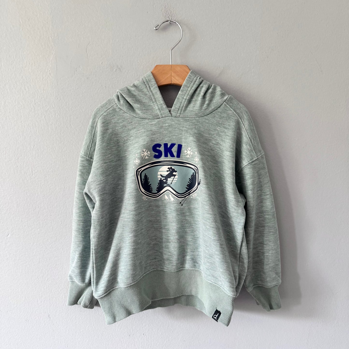 Deux par deux / Green Ski hoodie / 4Y