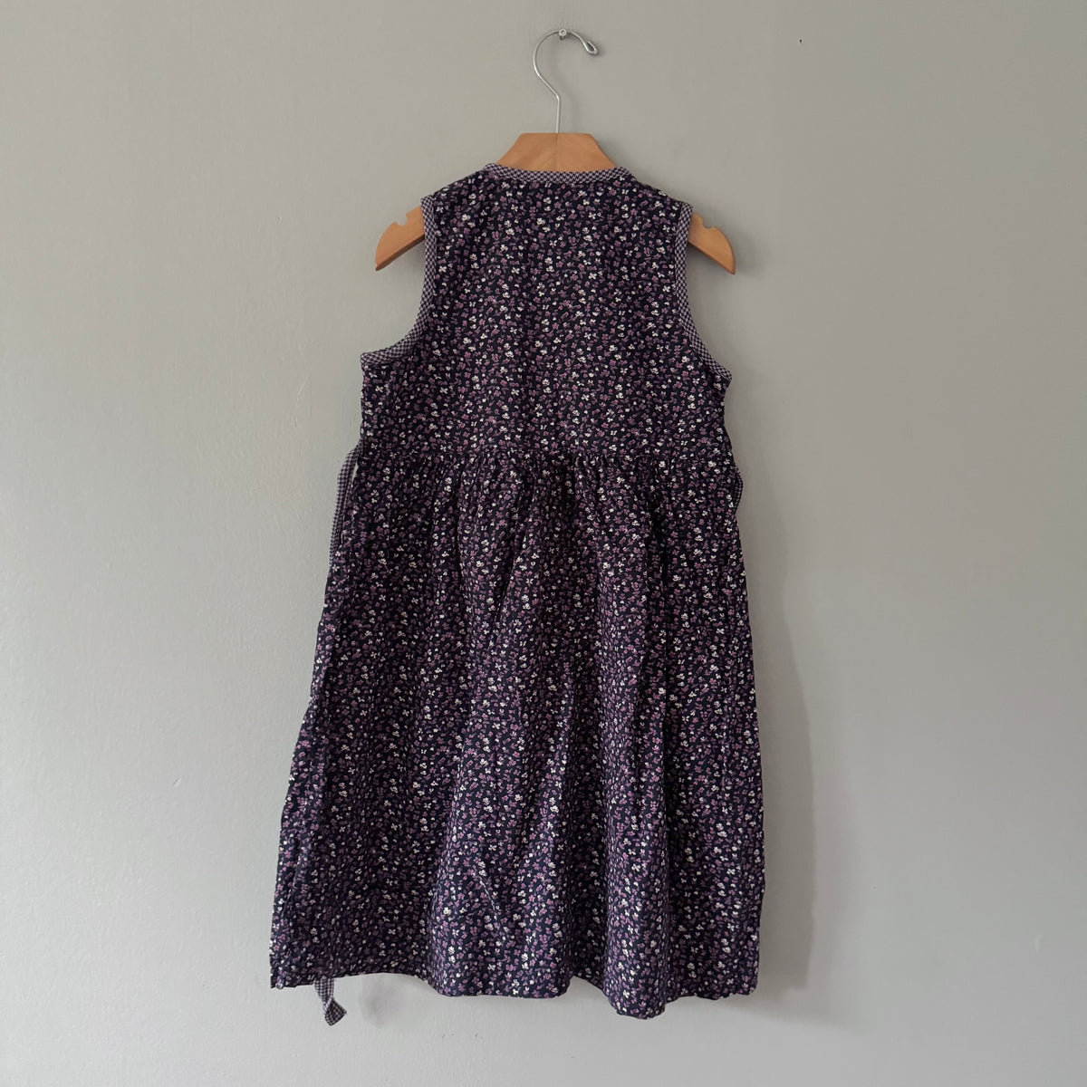 Vintage / Purple tank cotton dress / 3-4Y
