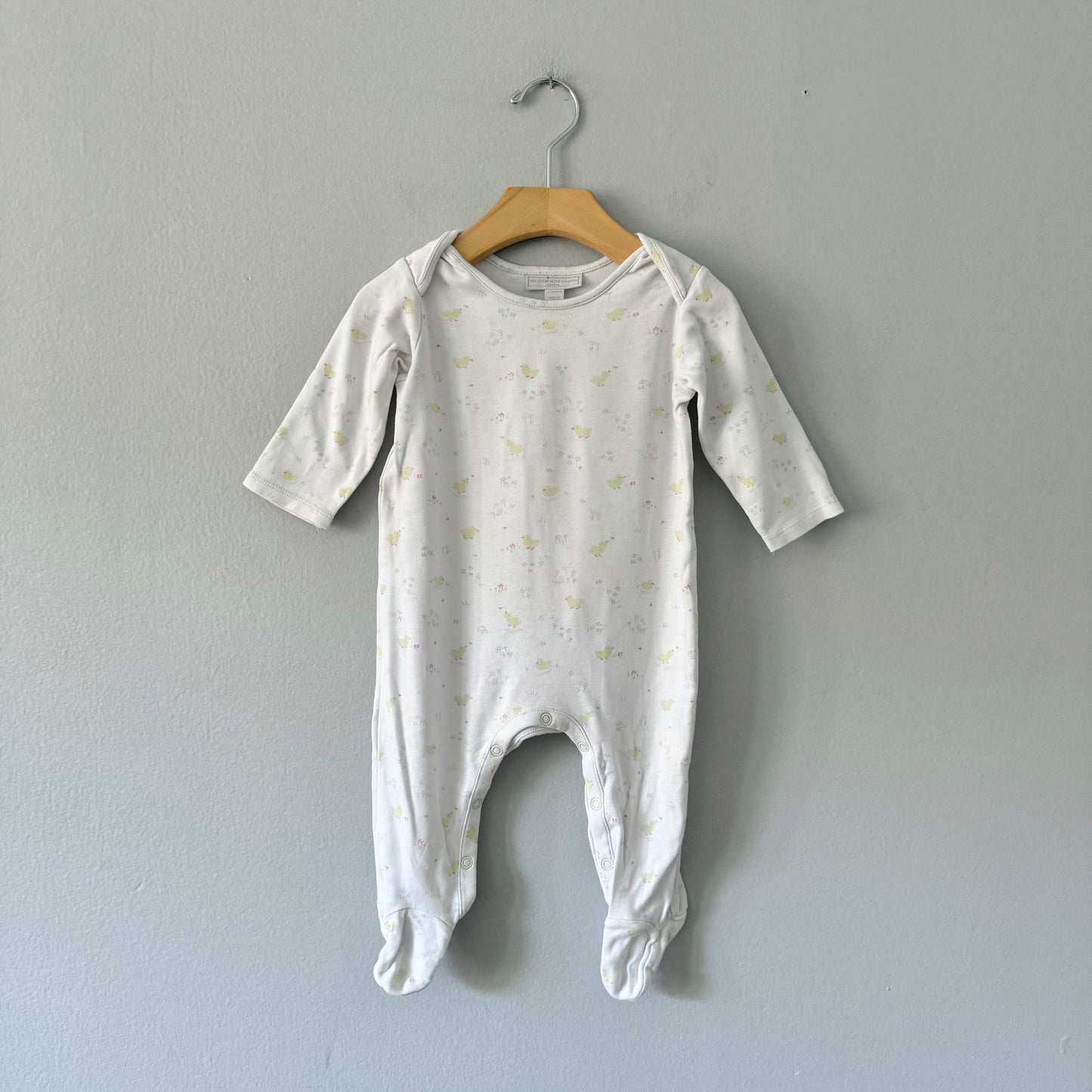 The Little White Company / White x duck romper / 6-9M