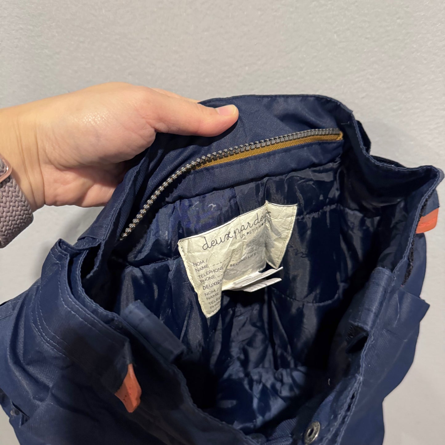 Deux par deux / Navy snow pants / 7Y