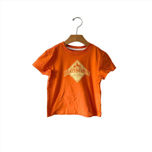 Roots / Beaver Canoue orange T-shirt / 4T