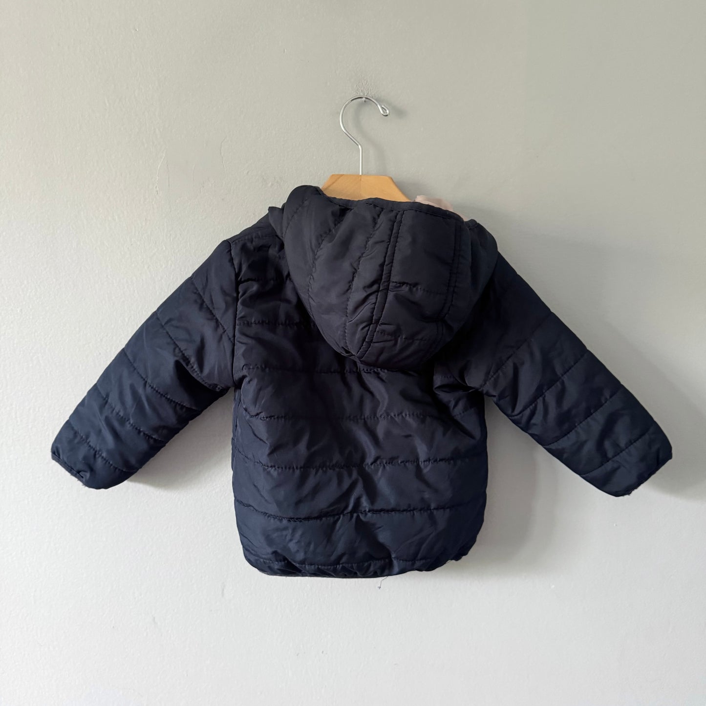 So Cute / Navy light puffer jacket / 18-24M