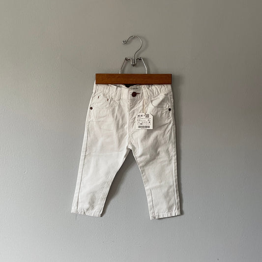 Zara / White chino pants / 9-12M