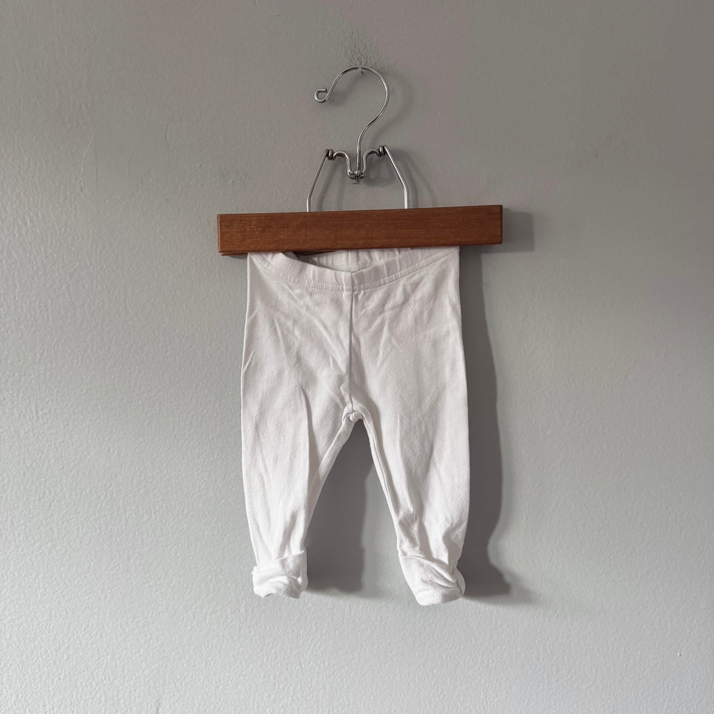 Janie & Jack / White leggings / 3-6M