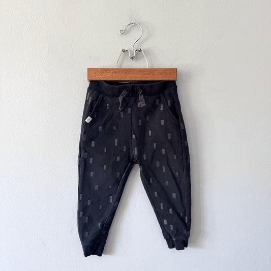 Miles the label / Black x square sweatpants / 24M